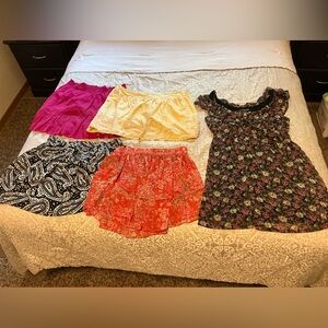 5 item lot bunch, juniors, teen, medium, mini skirts, dress, ZARA WOMAN, ETC
